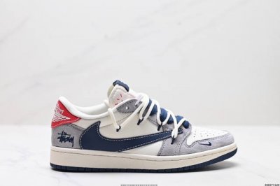 公司级aj1倒勾travis Scott X Air Jordan 1 ” Reverse Mocha “ Aj1乔1 Ts 闪电 联名倒钩 低帮文化篮球鞋 完