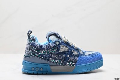 290 公司级全新Lv路易威登Louis Vuitton Trainer Sneaker Low休闲运动文化百搭板鞋 尺码:39-45 Id:Jgd129-Ed