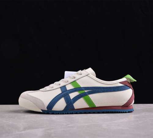 纯原 Onitsukatiger 鬼塚虎 Gmexico 66 小羊皮头层皮面 低邦休闲跑步鞋 1183A201-115 尺码：36 37 37.5 38 39