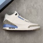 本地 核心私 F版 Air Jordan 3 Retro Aj3 Cement Grey 迈克尔 乔丹Aj3代中帮复古休闲运动文化篮球鞋“北卡蓝”篮球鞋系列 国