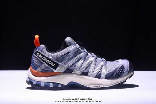 300 公司级Salomon Xa Pro 3D Adv 萨洛蒙合金黑户外越野跑鞋 鞋面采用Sensifit贴合技术 全方位贴合包裹脚型 鞋跟部鞋底牵引设计 提