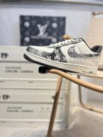 lv X Nk Air Force 1'07 Low 空军一号低帮休闲板鞋 #定制皮料 原楦原纸板 纯正空军版型 高清洁度 内置全掌气垫Sc9207 Aa777