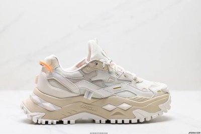 公司级Fila Fusion斐乐潮牌 Bianco 织物合成革 硬糖 拼接减震防滑耐磨透气 低帮 老爹鞋 货号:T12W521006Fgb 尺码:35.5 36