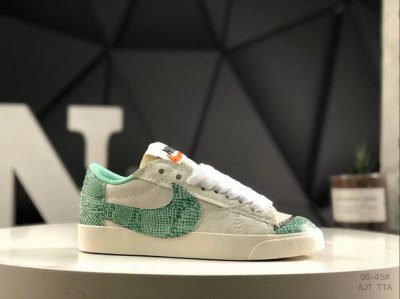 140 真标带半码耐克 Nk Blazer Low‘77 Jumbo 经典百搭低帮开拓者休闲运动板鞋 真硫化铝楦制作 原厂布料拼接 独家裁片完美鞋型 台湾进口软