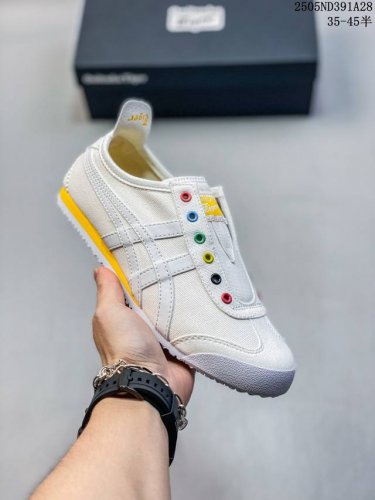 asics 亚瑟士 男女鞋真标半码制 日产经典老牌-鬼塚虎 Onitsuka Tiger Mexico 66经典墨西哥系列复古经典百搭板鞋休闲运动鞋慢跑鞋 采用