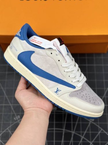 核心私 Louis Vuitton X Travis Scott X Nike Air Jordan 1 Low Og Sp Louis Vuitton Aj1