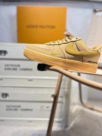 公司级头层Lv X Nk Air Force 1'07 Low 空军一号低帮休闲板鞋 #定制皮料 原楦原纸板 纯正空军版型 高清洁度 内置全掌气垫Cj9179