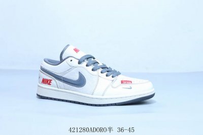 乔丹Air Jordan 1 Low Aj1 乔1低帮复古文化休闲运动篮球鞋 Sup 货号 Xs6086-008 421 Adoro半 36-45