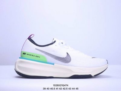 耐克NIKE ZOOMX INVINCIBLE RUN FK3 短跑马拉松系带系列轻量休闲运动慢跑鞋 货号：DR2660-400 尺码：如图所示 XM1028Q