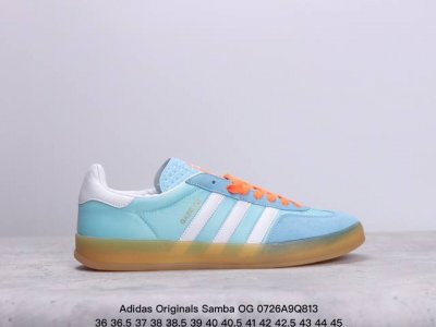 真标阿迪达斯三叶草adidas Originals Samba Og 桑巴舞系列绅士德训足球风百搭低帮休闲运动板鞋 货号:Ih6001 尺码:36 36.5 3