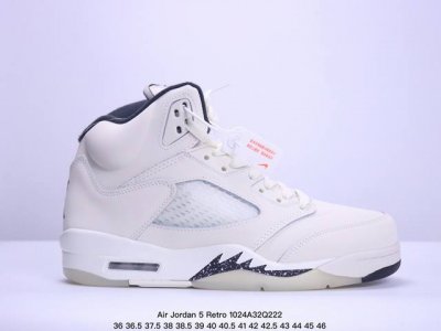 Jordan Air Jordan 5 Retro SE Sail 舒适百搭减震防滑中帮 复古篮球鞋男款米白色 XM1024Q222