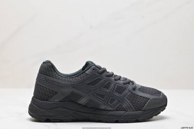 公司级asics 亚瑟士 透气网眼鞋面配合部分合成革材质，全新rearfoot Gel后置凝胶缓冲效果日本专业跑鞋品牌-亚瑟士asics Gel-Contend