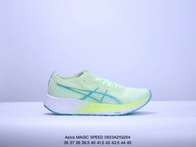 真标asics 亚瑟士magic Speed 稳定跑鞋 鞋面采用双层提花网面设计提高包裹性和透气性 货号:1011B393-001 尺码:36-45 Xm092