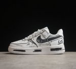Nk Air Force 1'07 Low 二次元黑白手绘 函数公式 空军一号定制低帮休闲板鞋 Ct7724-111 原楦头原纸板 打造纯正空军版型#专注外贸渠