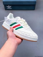阿迪达斯Adidas Originals Samba德训鞋 防滑耐磨 低帮板鞋 男女同款 简约大方的设计造型，使Notitle X Adidas Origina