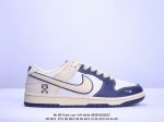 Nk Sb Dunk Low *Off White联名板鞋独家版型，柔软高端皮革鞋面，米白蓝勾配色，冲击视觉的同时，带来舒适脚感体验#定制鞋盒 大厂纯原品质出货