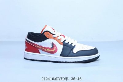 乔丹Air Jordan 1 Low Aj1 乔1低帮复古文化休闲运动篮球鞋 火焰 212410Adywo半 36-46