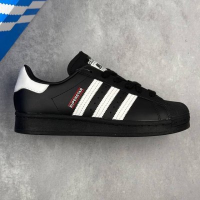 本地 核心私 公司级阿迪达斯Adidas三叶草 Originals Superstar”Embroidered Logo Black White“头层贝壳头经典