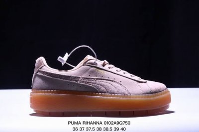 Puma Rihanna Suede彪马 蕾哈娜 松糕鞋厚底板鞋 ！ 货号：363559-10 尺码：如图所示 Xm0102Q750