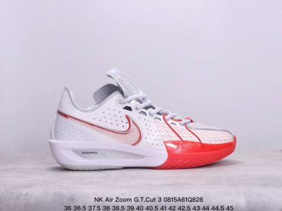 公司级nk Air Zoom G.T.Cut 3 全新配色全掌react+Zoom Strobel+后跟zoom 离地面更近的设计提供更快的反应速度 轻质双层网