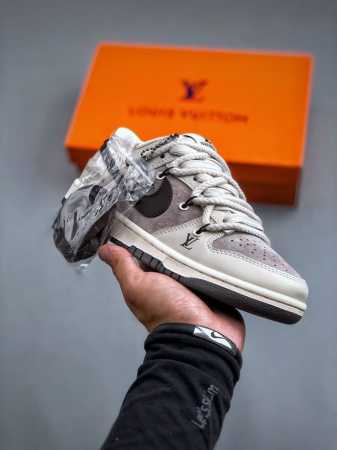 Nike Sb Dunk Low Lv联名-咖啡猪八 周年高端定制 低帮休闲板鞋 Xx2025-328 #定制鞋盒 大厂纯原品质出货 超高清洁度 皮料切割干净无 - 点击图像关闭