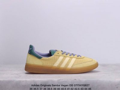 阿迪达斯三叶草adidas Originals Samba Vegan Og”Spd“桑巴舞系列绅士德训足球风百搭低帮休闲运动板鞋 Xm0717Q627