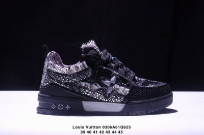 210 Louis Vuitton Skate路易威登低帮休闲板鞋 防滑耐磨 圆头系带 时尚简约 织物材质 Size:39-45码 Xm0306Q625