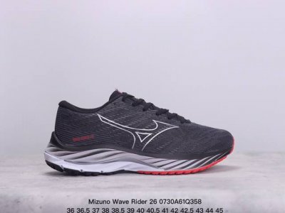 mizuno 美津浓 Wave Rider 26复古时尚休闲舒适减震运动跑步鞋 美津浓wave机械缓震 可以说是机械缓震跑鞋科技的翘楚有着非凡的适应性，有着充分
