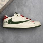 本地360 核心私 travis Scott X Fragment Design X Air Jordan 1 Low Og Sp 乔1 北面联名 米绿小红标