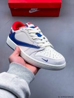 公司级头层！耐克Nike Air Jordan 1 Low Aj1乔1 倒勾低帮潮流缓运动休闲板鞋。Aj1 低帮拼接 完美版型真头层牛皮# 内置缓震气垫 原鞋开