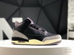 公司级带半码 耐克 X Air Jordan 3 Black 黑棕 原纸板楦头开发 进口头层皮料 完美鞋型匹配公司货 正确鞋舌立体高频 最新原厂底模 大底卡色咬