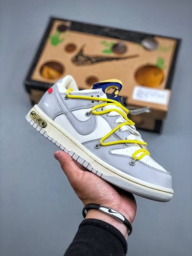 福利清仓 纯原版本 原460版本 0Ff-White X Nike Dunk Low The 50 Ow系列 原厂原档案开发 原盒原标 正确原厂头层皮料 官方厚