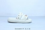 斐乐Fila De Mujer Sandal 甜甜圈系列摩登时尚夏季沙滩魔术贴厚底凉拖鞋 59104Adeyi半 35.5-39