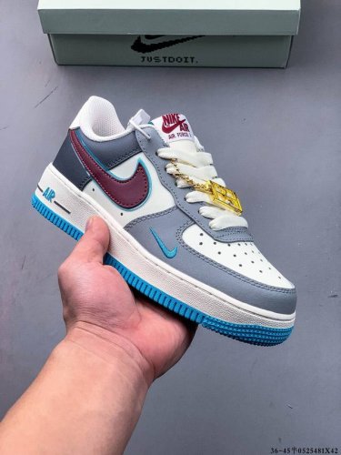 纯原版本 原楦数据纸版 采用硬质优质皮革鞋面材质 内置全掌Air Sole气垫 耐克 Nike Air Force 1 Low 空军一号低帮经典百搭休闲运动板鞋