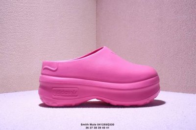 厨师拖鞋 Adidas Originals Adifom Stan Smith Mule 运动凉鞋穆勒厨师鞋 原鞋开模无明显毛边，欧索莱颗粒防臭透气鞋垫，原厂高