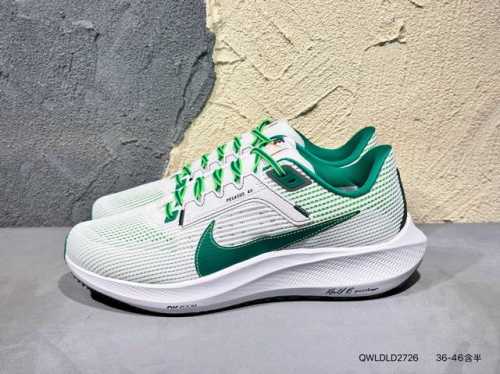 160 #新品上市实拍 登月飞马跑步鞋40 Nike Air Zoom Pegasus 40 户外运动健身减震防滑耐磨透气轻便 低帮 休闲跑步鞋 女款 白红黑