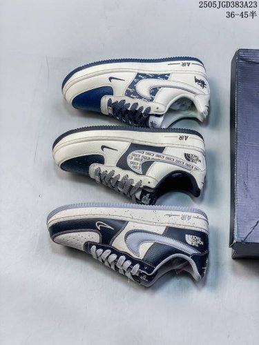 公司带半码 耐克Nike Air Force 1 07 空军一号低帮百搭休闲运动板鞋 柔软 弹性十足的缓震性能和出色的中底设计 横跨复古与现代的外结合 造就出风