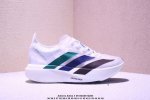 阿迪达斯Adidas Adizero Adios 4 M马拉松飞线贾卡轻质透气休闲运动跑步鞋采用双层透气网纱 Flywire动态飞线绑缚鞋面材质 内置Zoom小