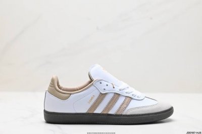 真标阿迪达斯三叶草adidas Originals Samba Og 桑巴舞系列绅士德训足球风百搭低帮休闲运动板鞋 货号:Ji0218 尺码:36 36.5 3