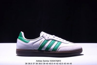 真标阿迪达斯三叶草adidas Originals Samba Og桑巴舞系列绅士德训足球风百搭低帮休闲运动板鞋 货号:B75 6 尺码:36 36.5 37