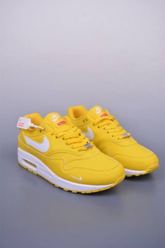 Nike Air Max 1 复刻拼接 纯原版本 复古休闲跑步鞋 官方同步上架 真标原盒 原底原面 正确版型 原版开发 精准细节 市面最高版本 官方货号：Hf8