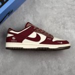 本地 核心私 耐克 Nike Sb Dunk Low 古驰联名--- 奶白酒红猪巴 高端定制 低帮休闲板鞋 定制鞋盒 大厂纯原品质出货 超高清洁度 皮料切割干净