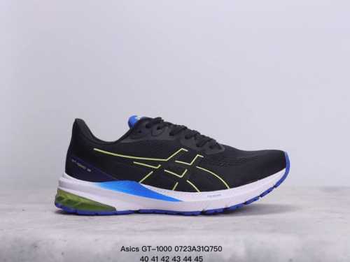 亚瑟士 Asics 男女鞋gt-1000 12 运动休闲跑步鞋 时尚经典 缓震舒适 彩色 透气防滑耐磨 休闲百搭 2024夏季新款训练鞋 马拉松跑鞋黑武士款采用