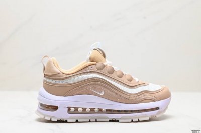 公司级nike Air Max 97 小勾子弹复古全掌气垫休闲运动鞋 正确子弹头鞋型 鞋身swoosh视觉呈现效果 以创新搭载可视全掌max Air和演绎疾速风