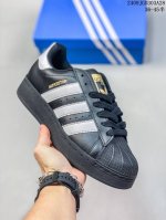阿迪达斯男女鞋adidas Superstar三叶草白灰绿休闲低帮板鞋id1 尺码：36-45半 编码：09Jgd303A28
