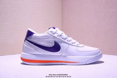 260 Nike Book 1 Devin Booker 德文·布克 男子实战篮球鞋 公司级版本 鞋面由柔软的纺织品和柔软的磨绒面皮组合而成，脚踝处带有透气孔，