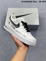 定制版 Nike Air Force 1 Low 07 白黑银绑带 原楦头原纸板 打造纯正低帮空军版型 专注外贸渠道 全掌内置蜂窝气垫 原盒配件 原厂中底钢印、