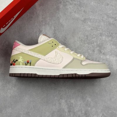 本地 核心私 公司级耐克Nike Air Force 1 Low 空军一号 白绿粉 刺绣花朵蘑菇 低帮百搭休闲运动板鞋 柔软、弹性十足的缓震性能和出色的中底设计