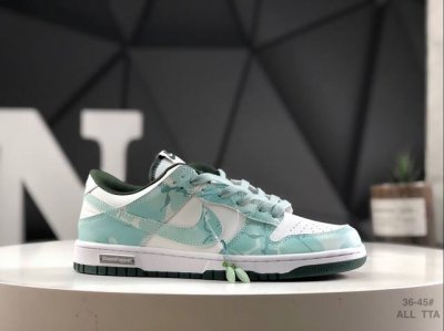 140 真标带半码 耐克 Nike Dunk Low 特殊原创设计图标涂鸦装饰，添加潮流元素效果喷涂点缀 货号：Dd1391-101 Size：36-45（半）