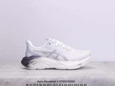 Asics Novablast 4 轻量跑鞋 低帮轻量透气缓震休闲运动跑步鞋 采用单丝纤维网布鞋面材质 鞋口圈柔软反绒皮材料 全新eva与obc混合发泡中底 外